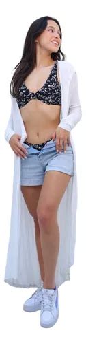 Salida De Playa C Rdigan Mujer Ropa Pareo Cover Up Bikini Cuotas Sin Inter S