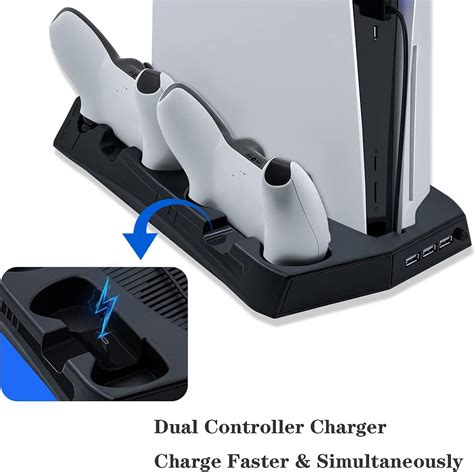 KJH P5 010 2 Game Host Cooling Fan Charging Station Dual Controller