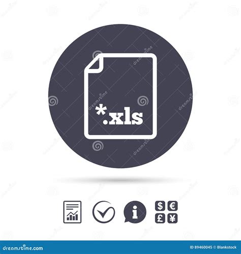 Excel-het Pictogram Van Het Dossierdocument Download Xls Knoop Vector ...