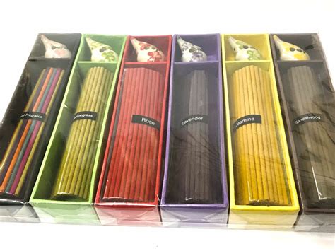 6 Pack Incense Stick T Set With Painted Elephant Incense Etsy