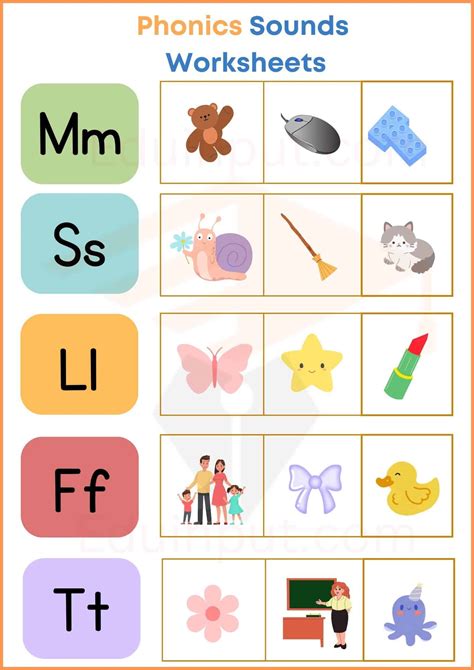 Phonics Sound Worksheets For Kindergartens