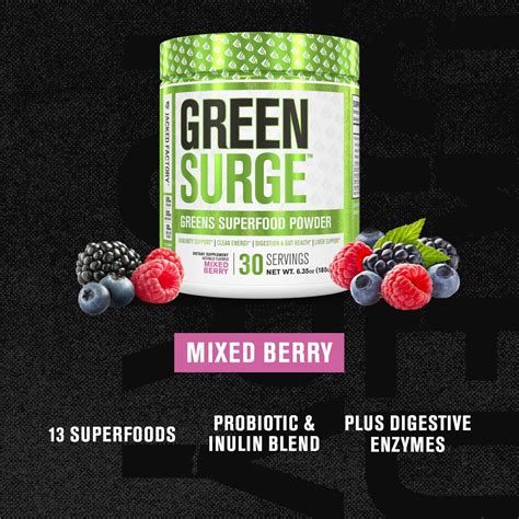 Jacked Factory Green Surge Green Superfood Powder Keto Friendly