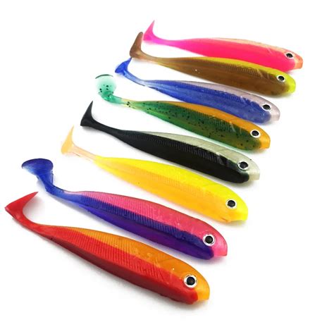 Amlucas 3pcslot Vivid Soft Lures 10cm 755g Fish Fishing Lure Shad