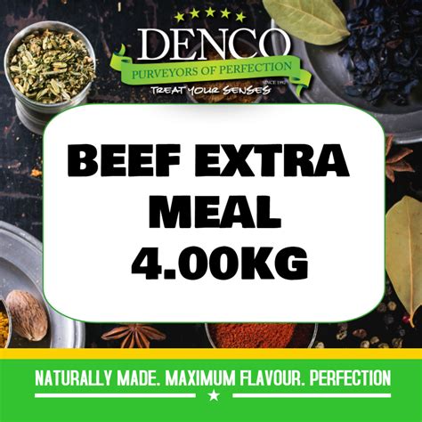 Denco Beef Extra Sausage Meal Premix Seasoning 4kg Gluten Free Kay Apparel Aprons And Home