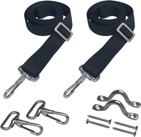 Amazon Amadget Pcs Adjustable Bimini Boat Top Strap Loops Single