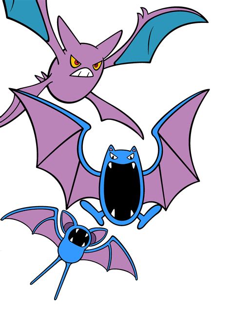 Zubat evolution by Wodam on DeviantArt