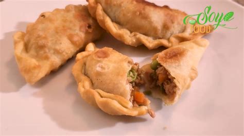 Empanadas De Soya Receta Vegana Con Soya Texturizada Youtube