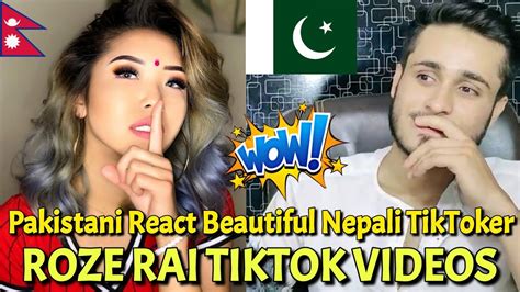 Pakistani Reaction On Beautiful Nepali Tiktoker Roze Rai Tiktok Videos