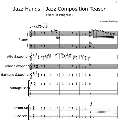 Jazz Hands | Jazz Composition Teaser - Sheet music for Piano, Alto ...