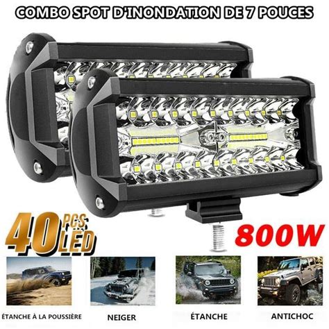 Achetez maintenant 4x27W phares de travail longue portée LED Moto SUV