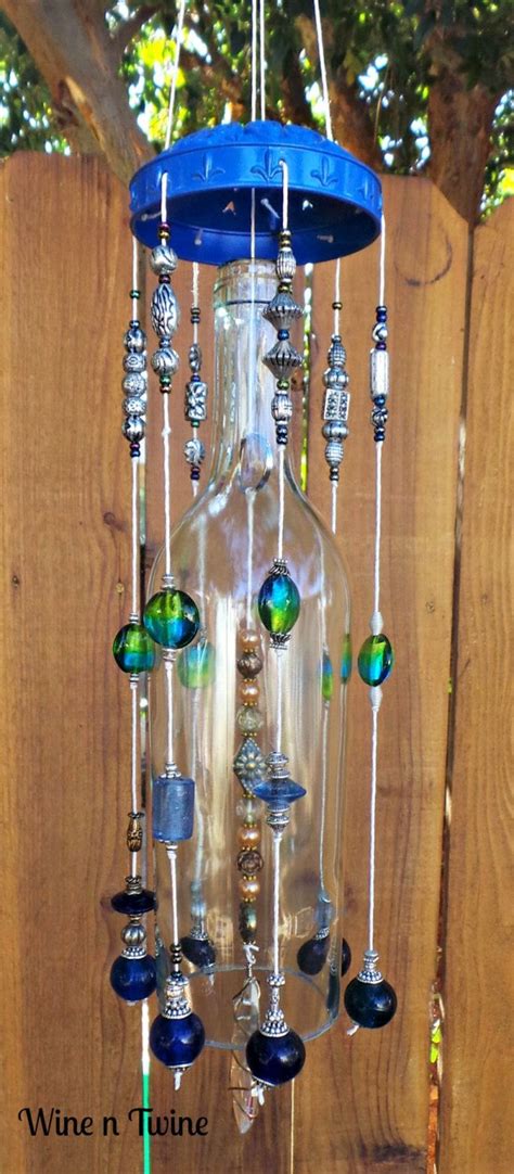 Recycled Wine Bottle Wind Chime Wind Chimes Wine Bottle Wind Chimes