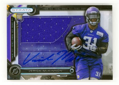 Topps Strata Ccar Jm Jerick Mckinnon Clear Cut Auto Rookie Relics