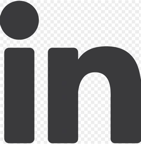 LinkedIn Logo Black And White Simple