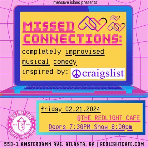 Calendar — Red Light Café, Atlanta, GA