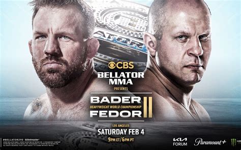 Ryan Bader Ryan Bader And Fedor Emeliananko Will Face Off For The