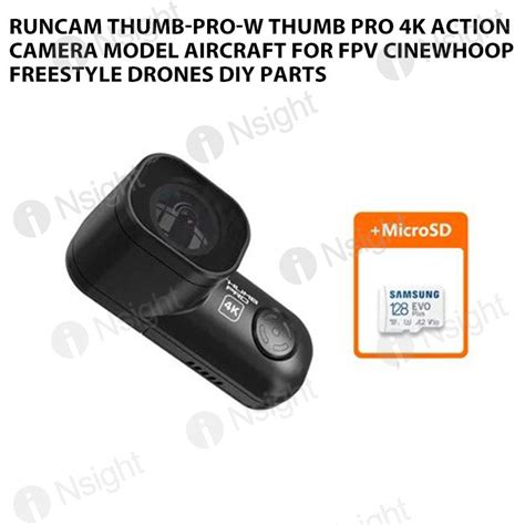 RunCam THUMB-PRO-W Thumb Pro 4K Action Camera Model aircraft for FPV C ...