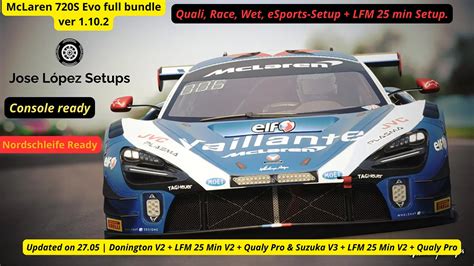 Setup Bundle All Tracks Dry Wet Mclaren S Gt Evo Sim