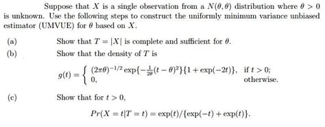 Mathematical Statistics Uniformly Minimum Variance