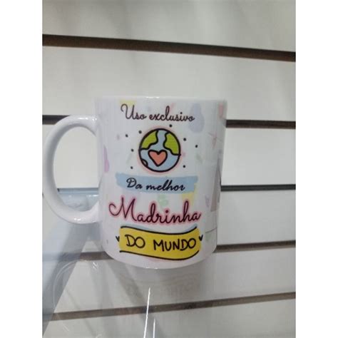 Caneca Melhor Madrinha Do Mundo Shopee Brasil