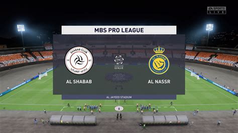 Al Shabab Vs Al Nassr 14012023 Saudi Professional League Fifa 23 Youtube