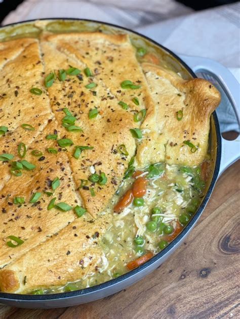 One Pan Chicken Pot Pie Chef Allie S Kitchen