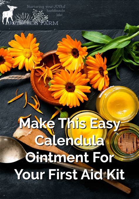 Make This Easy Calendula Ointment For Your First Aid Kit | Joybilee ...