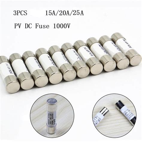 Pv Dc Fuse Box Pcs Durable X Mm Fuses For Circuit Protection