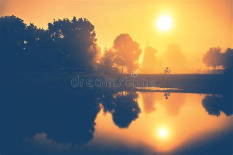 Misty Morning Stock Photo Image Of Design Dawn Misty 1856594