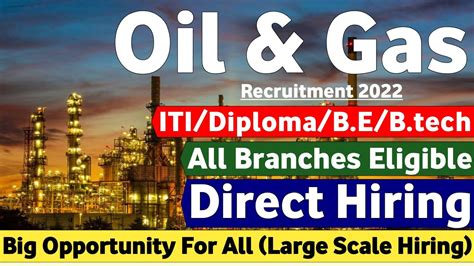 Oil Gas Company Recruitment Fresher Ctc Lakhs Iti