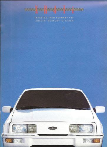 Sell 1988 MERKUR XR4Ti LINCOLN MERCURY CAR FROM GERMANY SALES BROCHURE 17 PAGES MINT in Goodyear ...