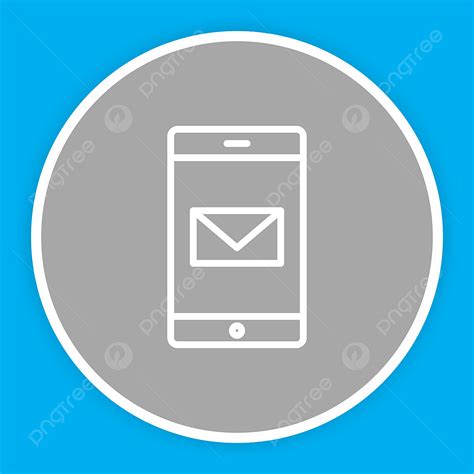 Mobile Mail Vector Hd Png Images Mobile Mail Icon Isolated On Abstract