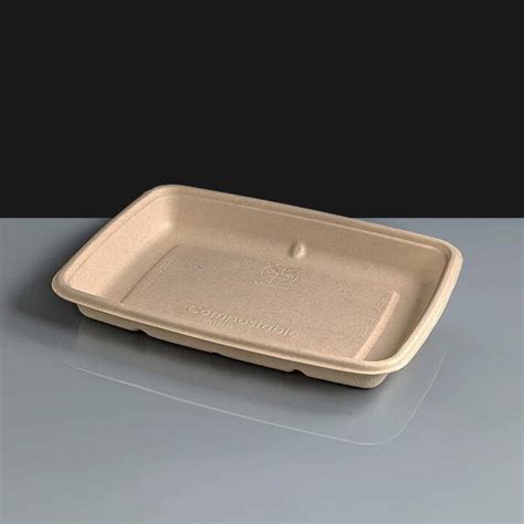 Natural BioCane Rectangular Tray 600ml