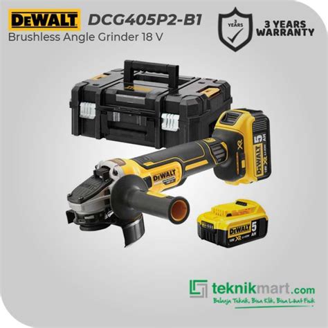 Promo Dewalt DCG405P2 18 20V 100 Mm Brushless Angle Grinder Gerinda