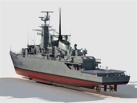 HMS Antelope Type 21 Amazon Class Frigate 3D Model By Mermodels