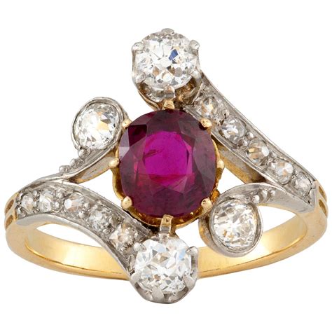 Edwardian Sapphire And Diamond Ring For Sale At Stdibs Edwardian