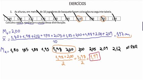 Media Moda E Mediana Exercicios Resolvidos Ano Fdplearn