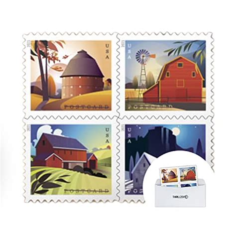 Barn Postcard Forever Postage Stamps Sheet Postal Lowpi