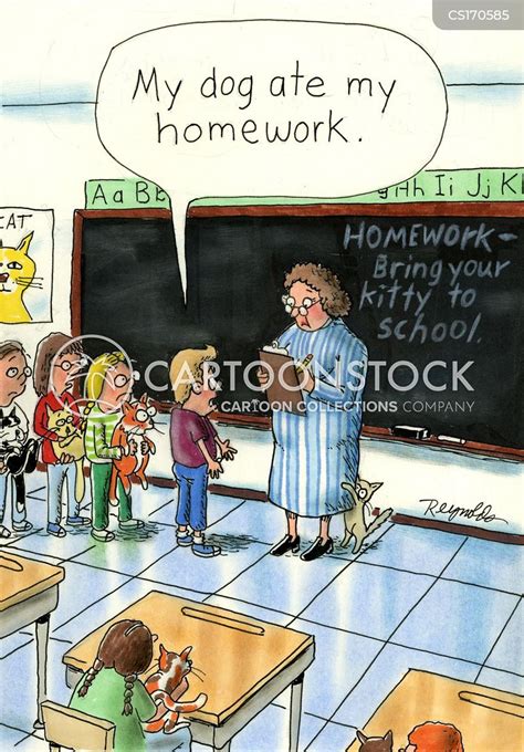 Dog Ate My Homework Cartoons And Comics Funny Pictures From Cartoonstock