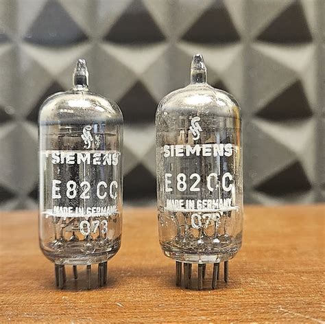 Siemens E82CC Triple Mica ECC82 12AU7 MATCHED PAIR NOS Reverb