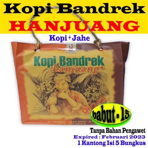 Jual Kopi Bandrek Hanjuang Kemasan Kantong Kertas Minuman Rempah