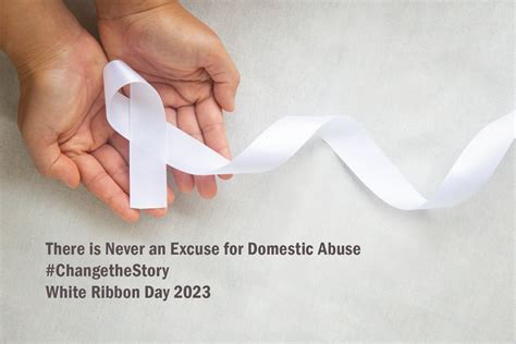 Showing Support For White Ribbon Day