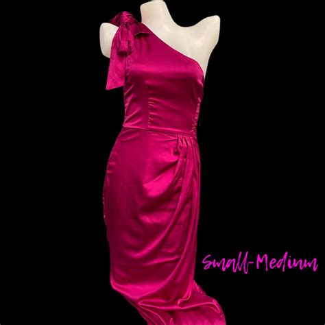 SILK PINK DRESS, Women's Fashion, Dresses & Sets, Evening dresses ...