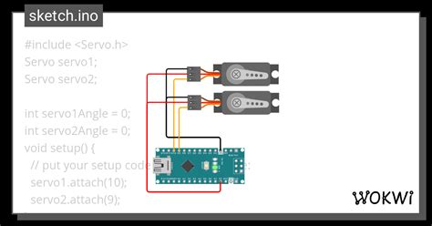 Servo Motor Wokwi Esp Stm Arduino Simulator