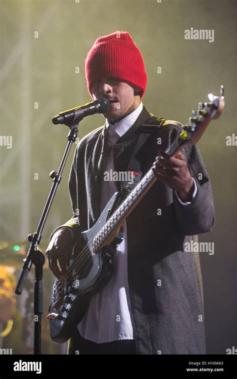 Tyler Joseph Of Twenty One Pilots Performs On Stage At Reading Festival