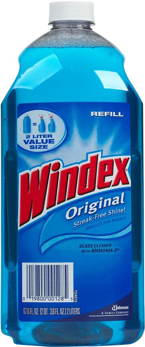 Windex Vinegar Glass Cleaner Refill 2 Liter Pack Of 2 Health And Household