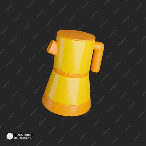 Free Psd Isolated 3d Hot Coffee Flask Icon