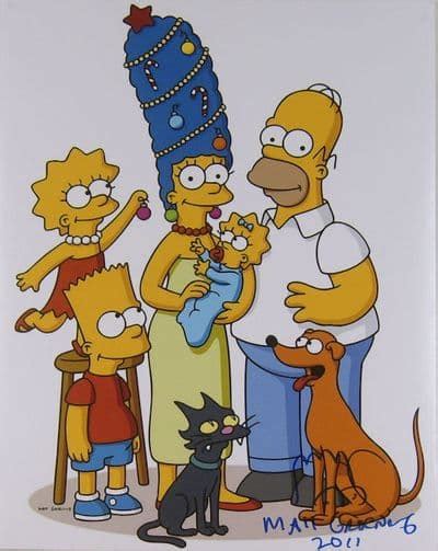 Matt Groening Autograph Signed Photo The Simpsons