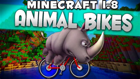 Minecraft Mod 18 Animal Bikes Mod Youtube