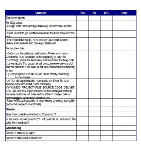 Requirements Checklist Excel Samples Checklist Templates Word Images