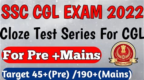 Cloze Test Series For Ssc Cgl Target Cgl Pre Target Cgl